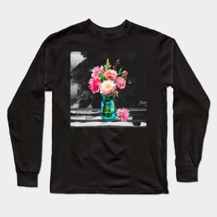 Color in the Dark watercolor digital art Long Sleeve T-Shirt